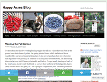 Tablet Screenshot of ourhappyacres.com
